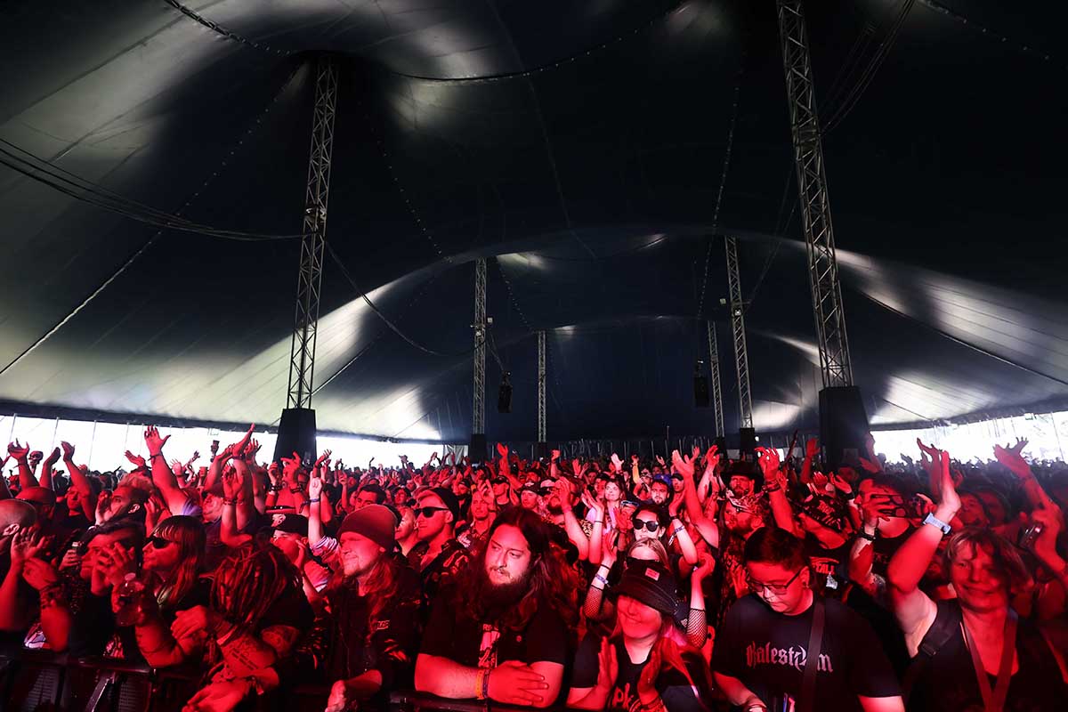 avalanche tent at download festival